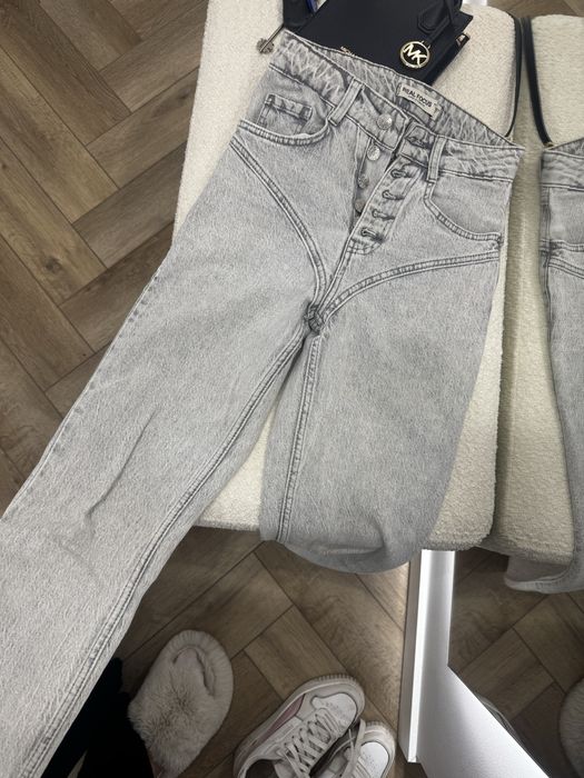 Джинси мом сірі xs