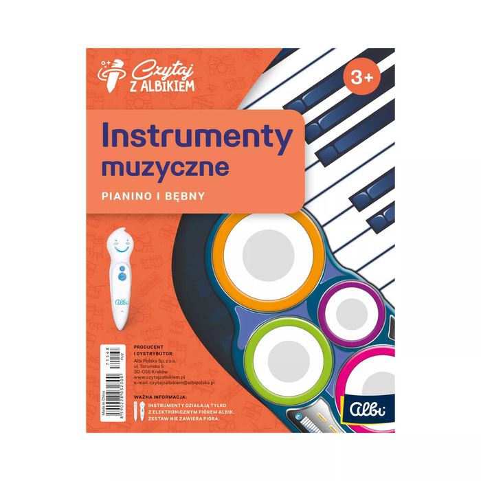 Czytaj z ALBIKIEM Interaktywne Instrumenty muzyczne Pianino i bębny