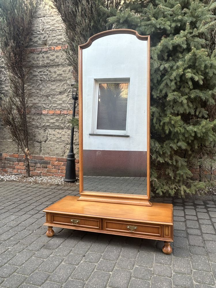 Stylowa Konsola Lustro Stojące Toaletka Komoda Lustro Na Stojaku