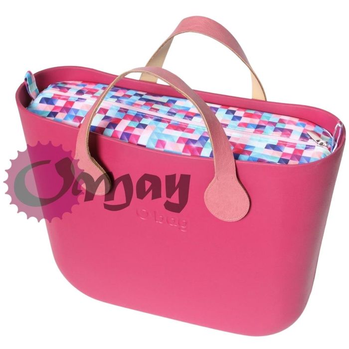 organizer OBAG STANDARD - piksele pudrowy róż wkład OMAY
