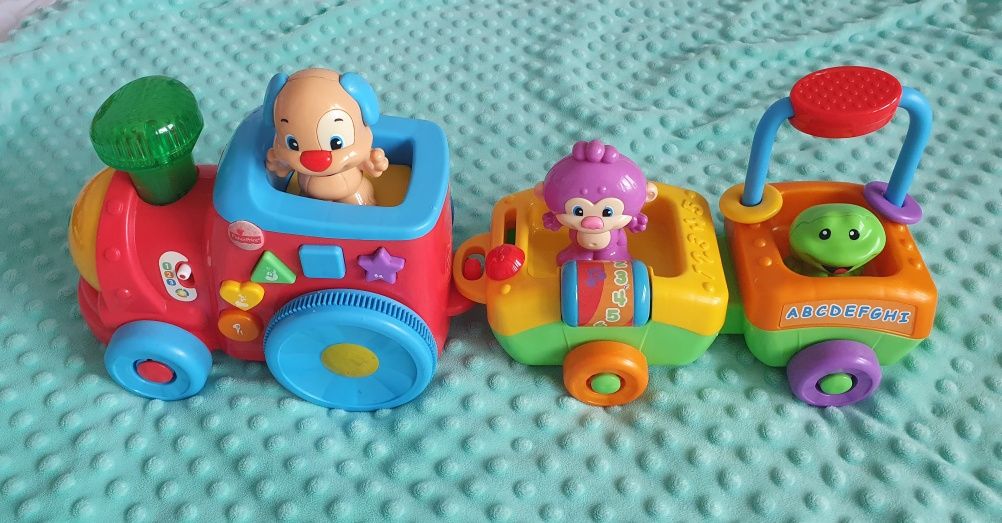 Fisher-Price Ucz Się I Śmiej Edukacyjny Pociąg Szczeniaczka