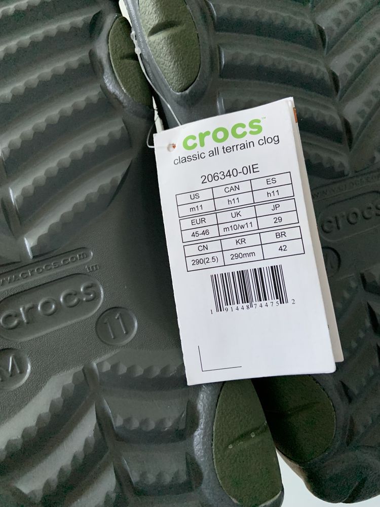 CROCS .  classic  all terrain clog сірі серие оригінал  крокс мужские