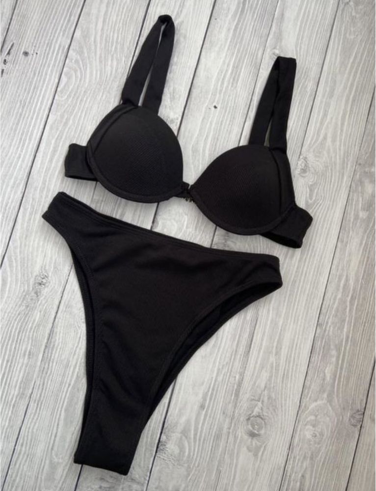 Czarny kostium kąpielowy M, L Zara