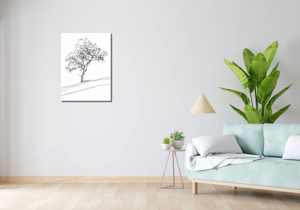 Obraz 50x70cm Drzewo w Zarysie