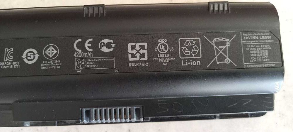 Продаю аккумуляторную батарею 593553-001 4200mAh 10.8 V для ноутбукаHP
