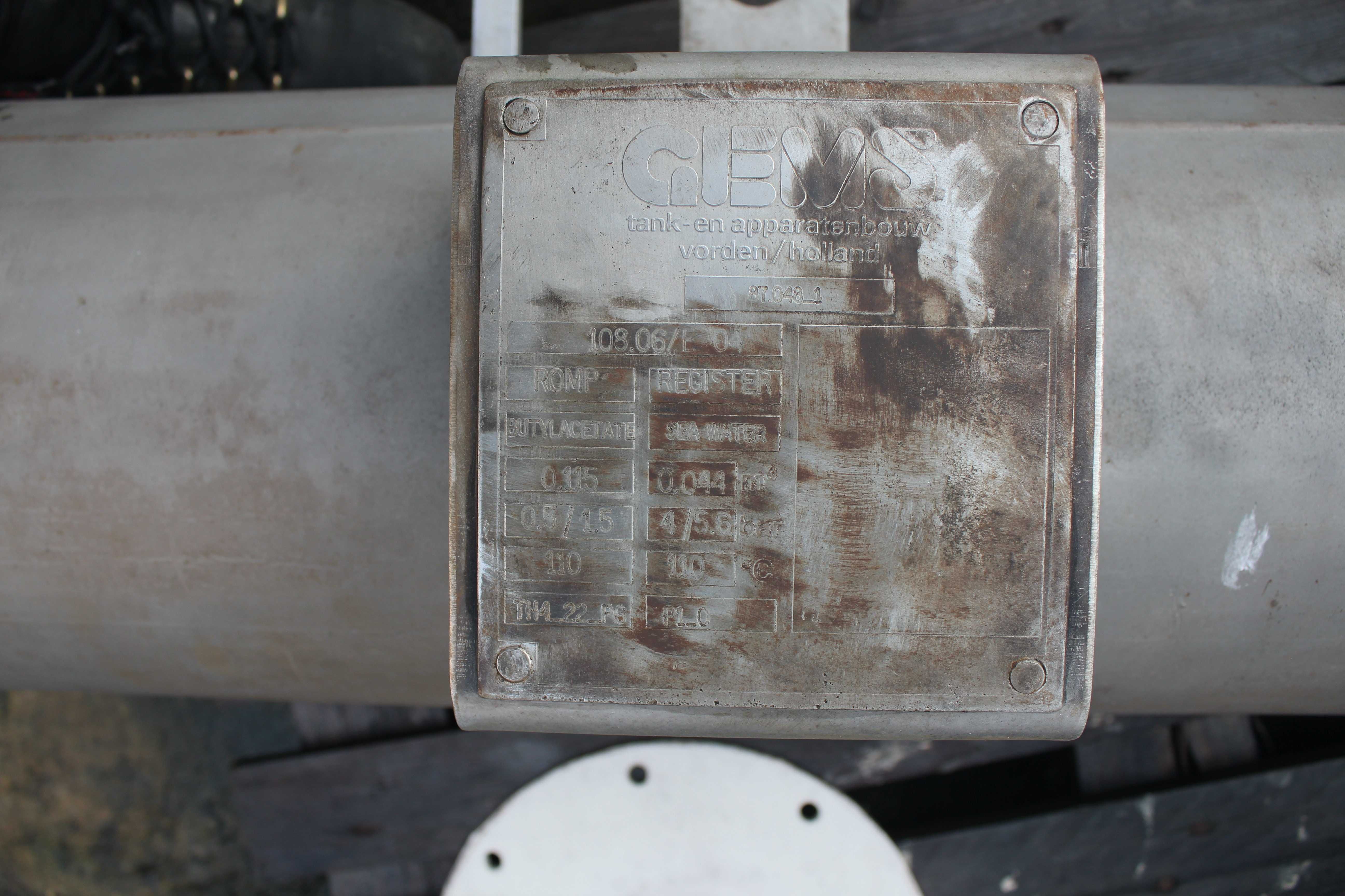 Condensador de vapor Industrial Inox 316