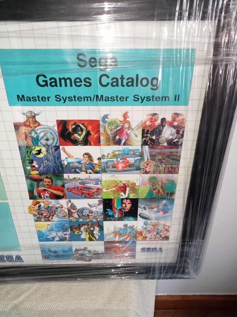 Quadro com planfleto vintage da SEGA (novo)