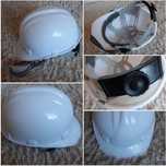 Kask biały BHP ochronny HDPE regulowany 53-62cm