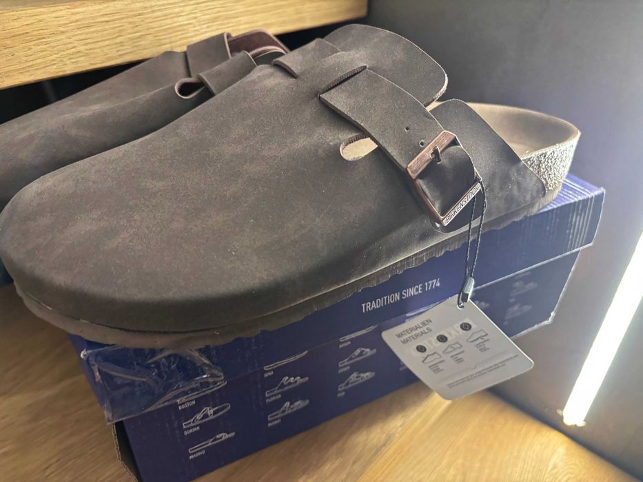 Birkenstock zakryte 43 brazowe nowe