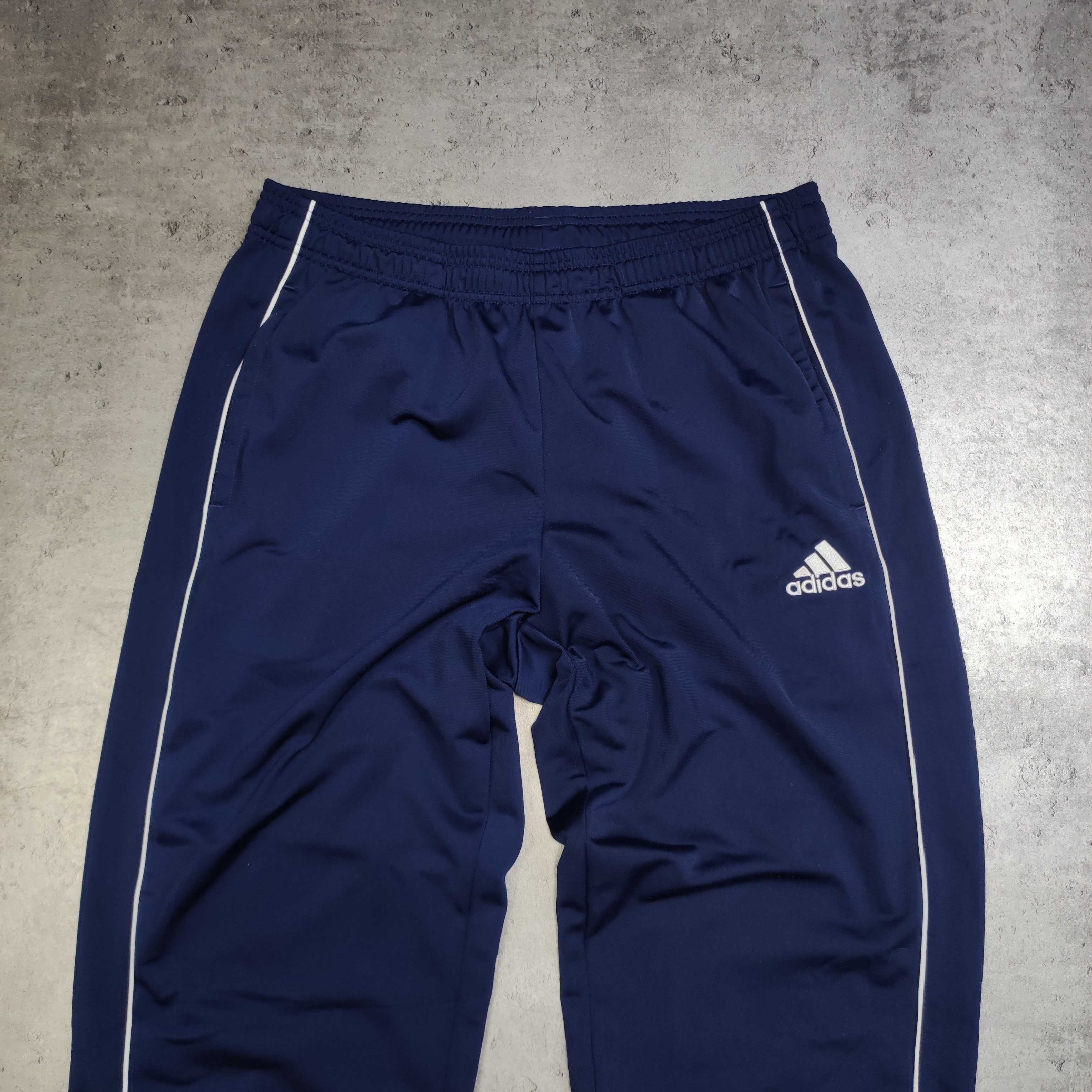 MĘSKIE Dresy Sportowe Dresowe Spodnie Lampas Adidas Logo Clima Jogger