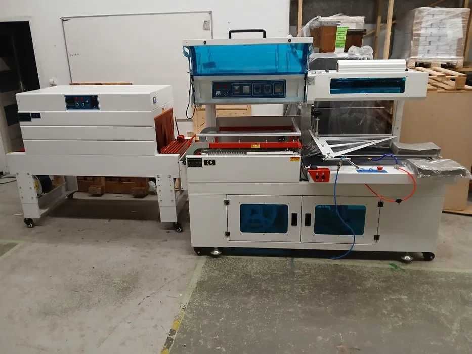 Automatyczna zgrzewarka kątowa foliarka automat do pakowania w folię