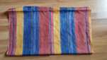 Materiał w kolorowe pasy 76x108 cm