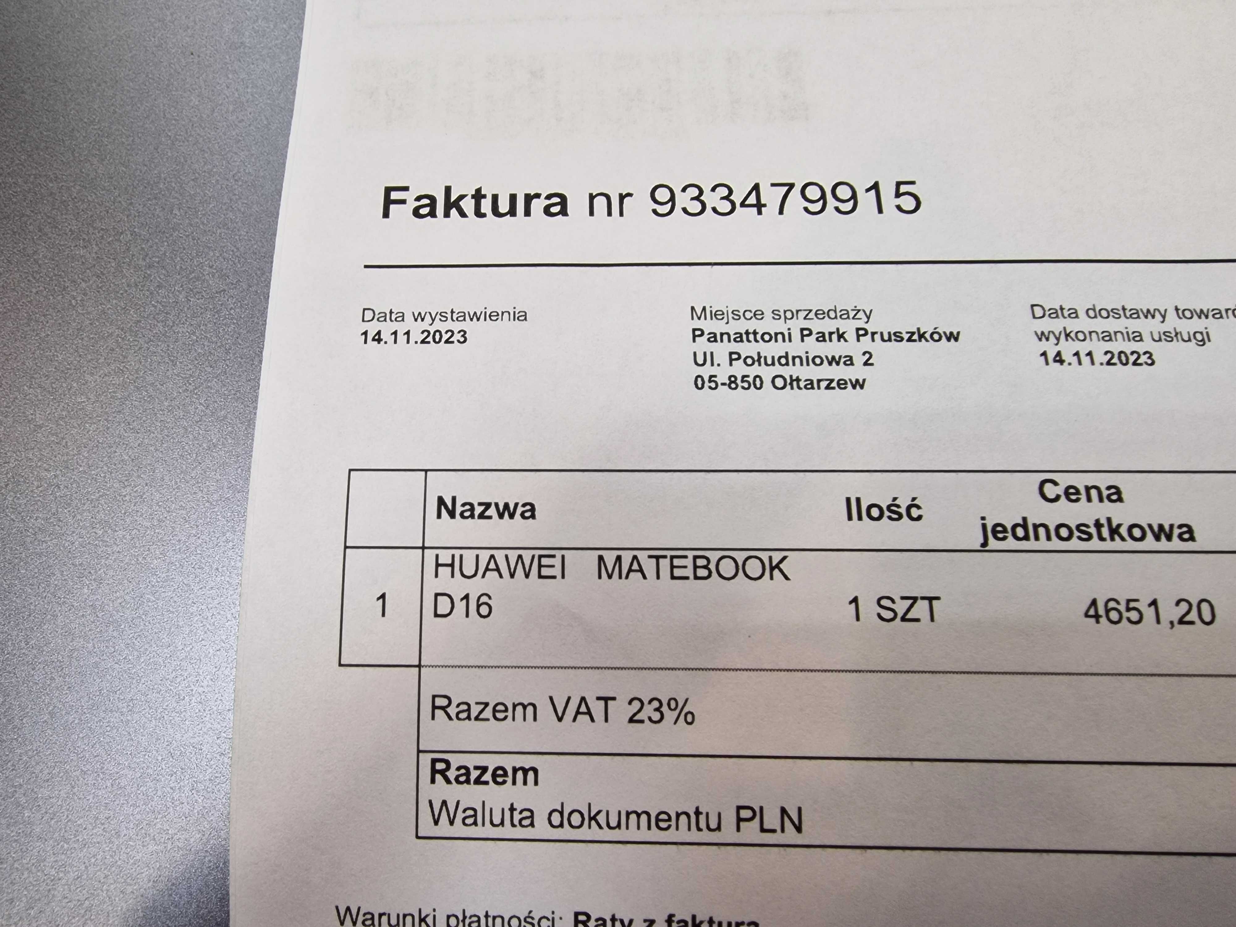 Huawei Matebook D16/ i5-12450H/ 16GB/ 512GB/ W11/ Grade A-/ 16" FHD
