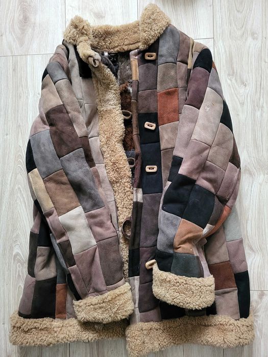 Kożuch vinted skórzany