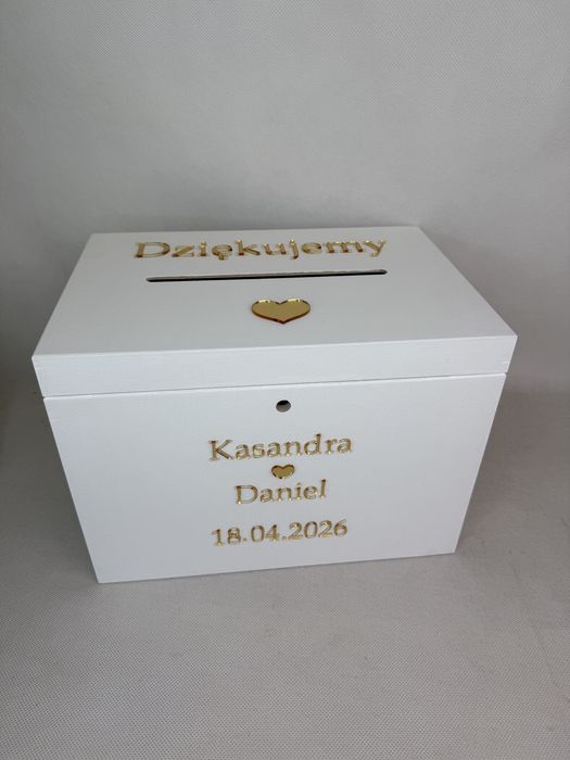 Pudełko na koperty i obrączki