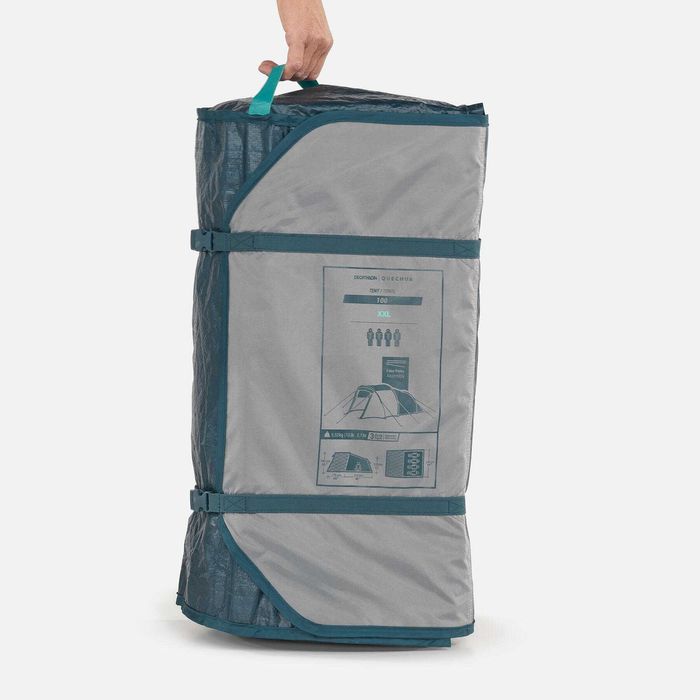 Tenda 4 pessoas, 4 cadeiras e colchão com bomba