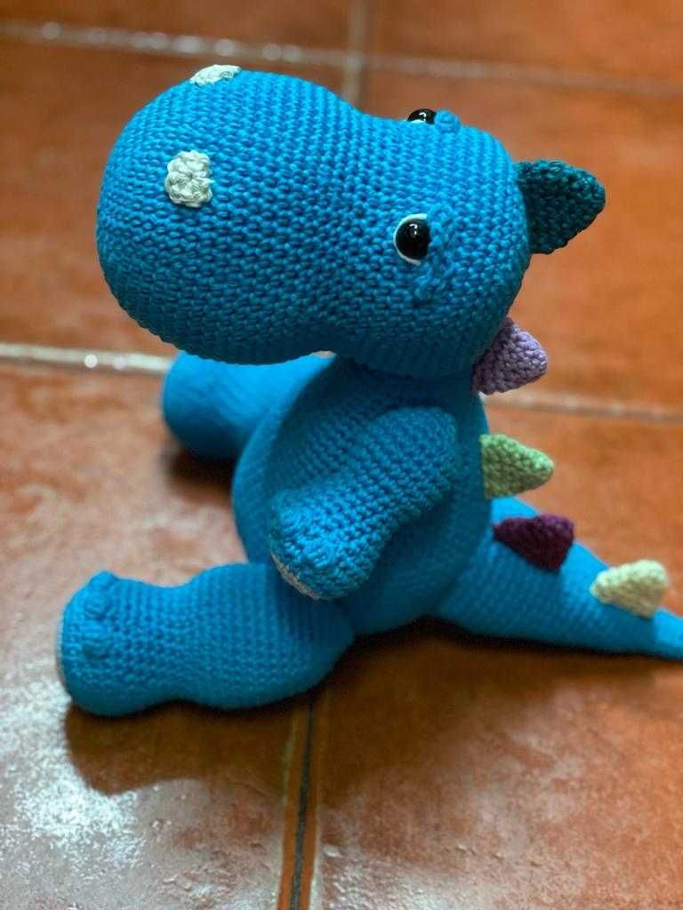 Dinossauro em Amigurumi