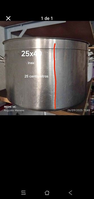 Panela grande inox industrial para o caldo verde