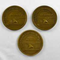 Conjunto de 3 Medalhas em bronze “50 anos de Investigação Moduretic”