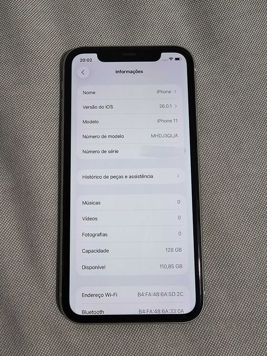 Iphone 11 com 128GB. 74% Bateria. Excelente estado. Tudo de origem