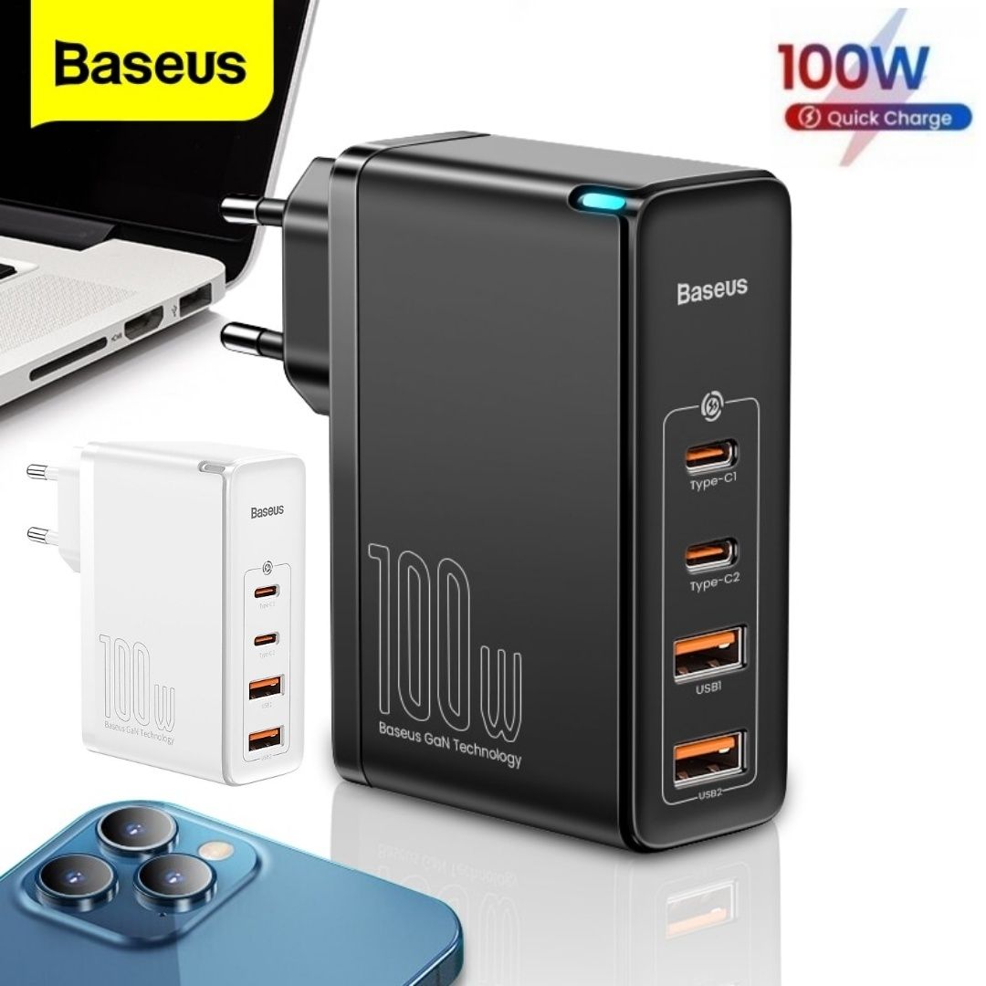 Зарядное Baseus 100W GaN2 Pro СЗУ ноутбук Apple Macbook Air ipad mi