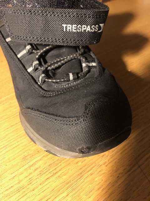Trespass buty za kostkę ocieplane wodoodporne 35/36 na rzep ładne
