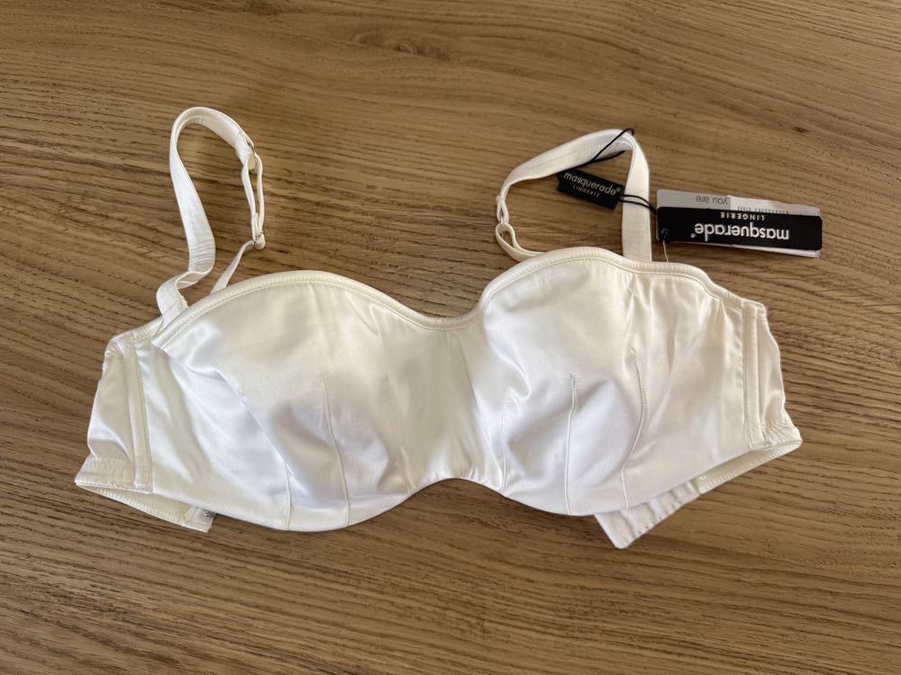 Biustonosz nowy 60F bardotka strapless brytyjskiej firmy Panache