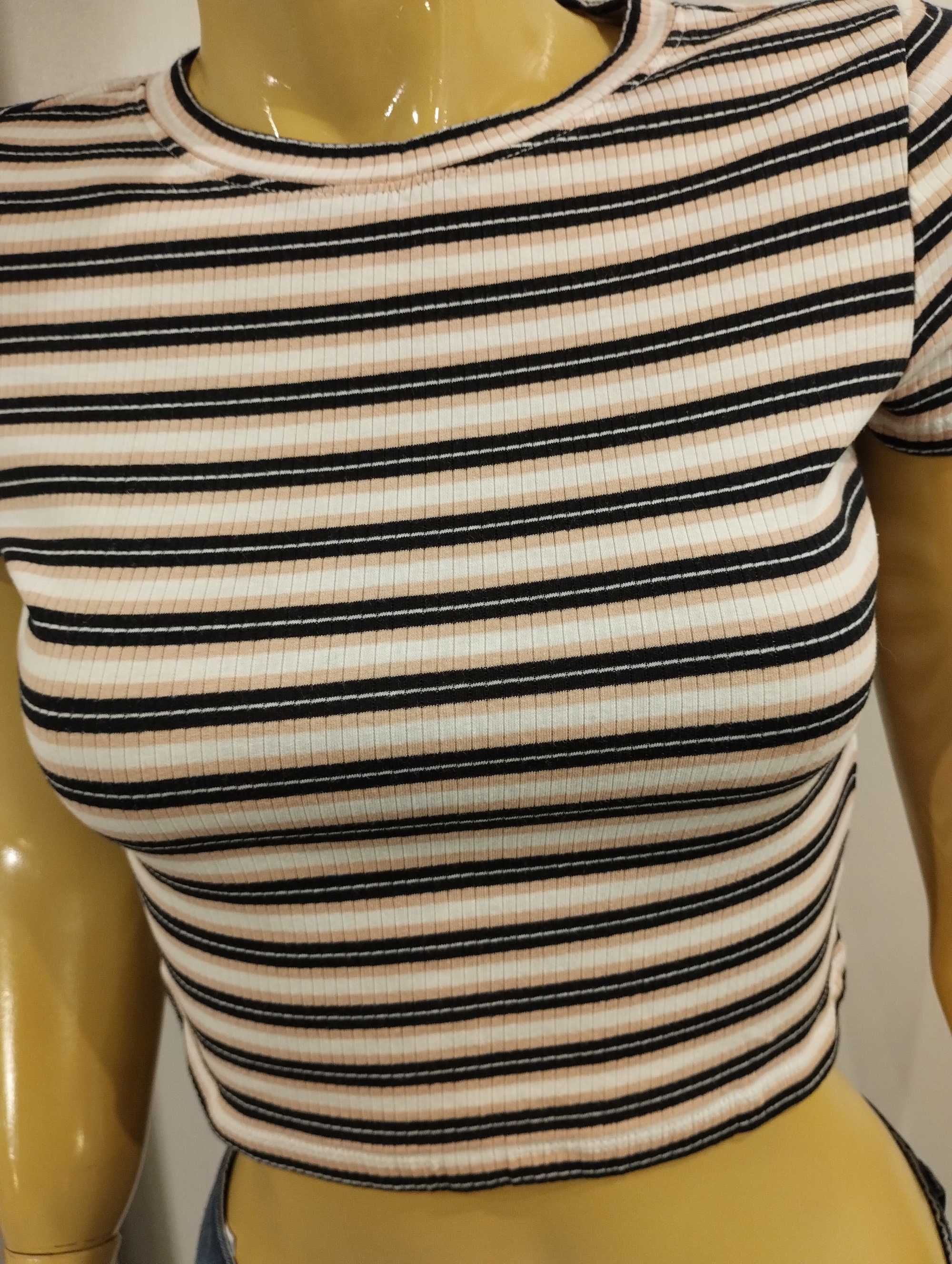 Top  w paski H&M r. XS