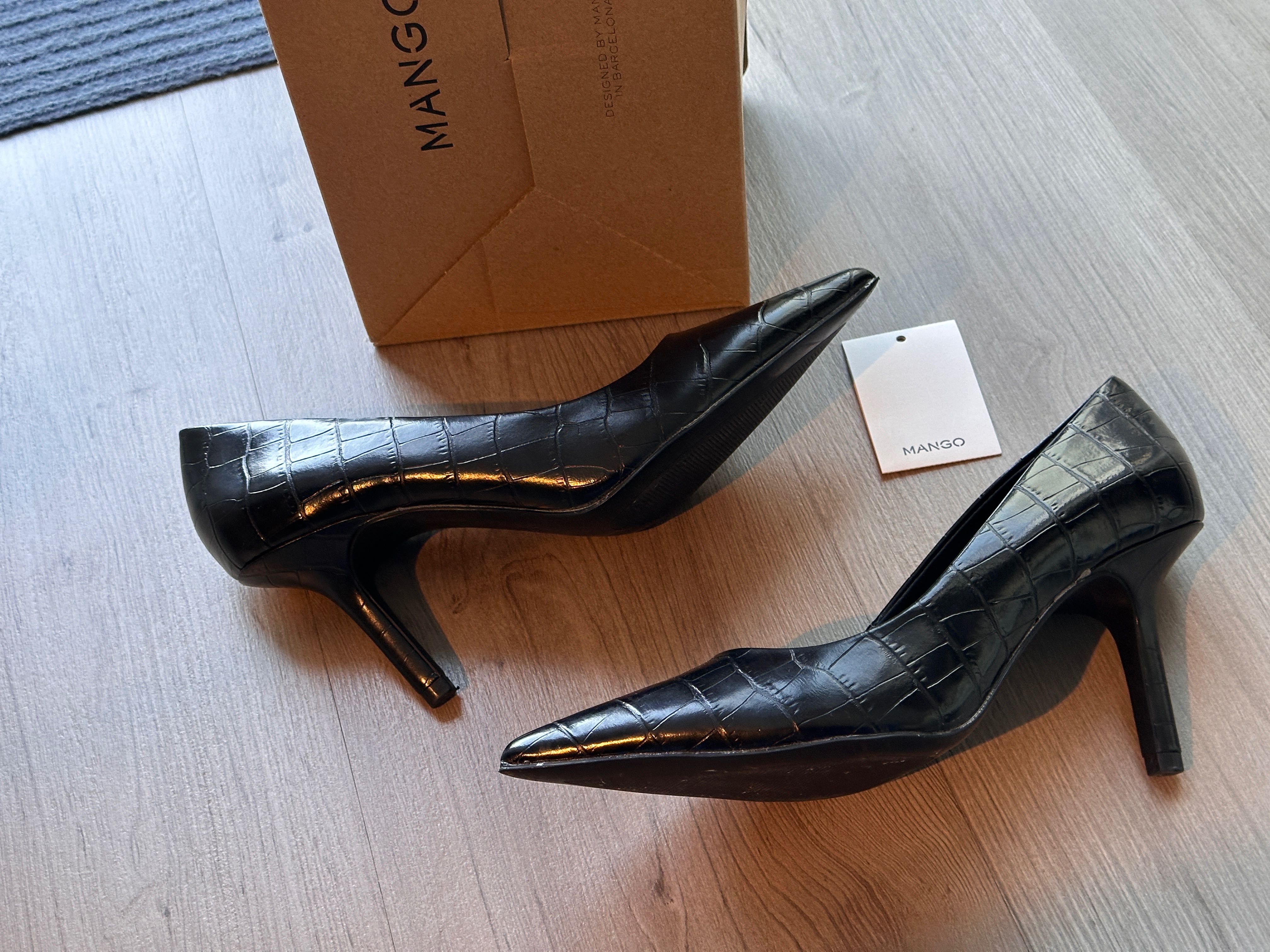 Sapatos Pretos Mango (620 Woman)