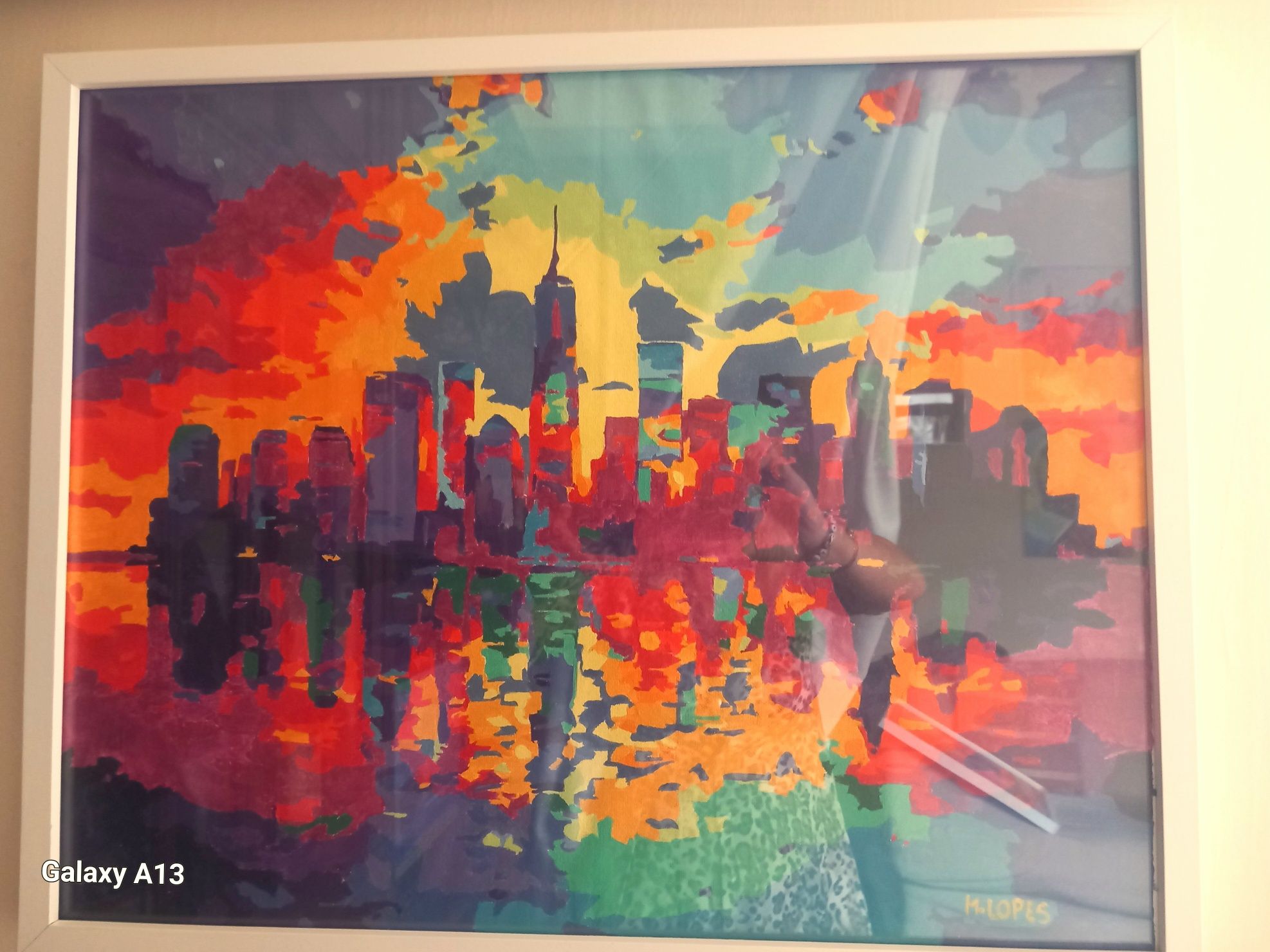 Quadros pintados em acrilico sobre tela