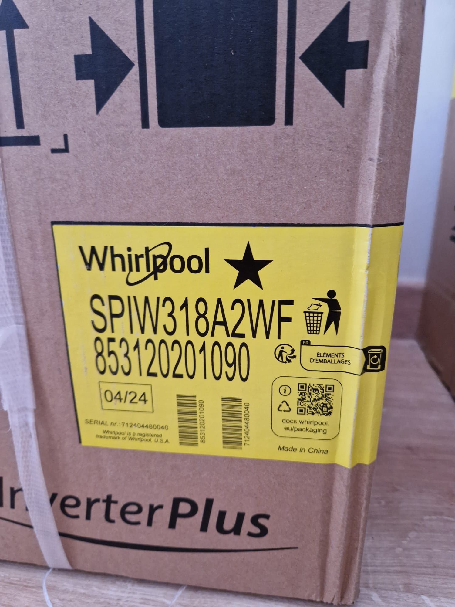 Ar condicionado Whirlpool SPIW318A2WF