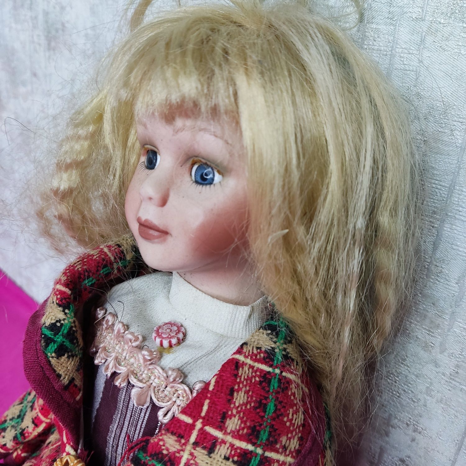 Большая керамическая фарфоровая кукла игрушка для детей