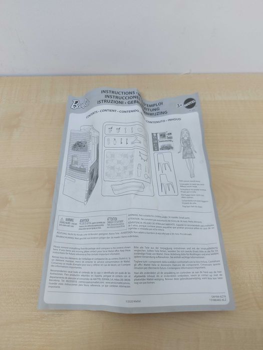 BARBIE przytulny domek dla lalek + akcesoria FXG54  F