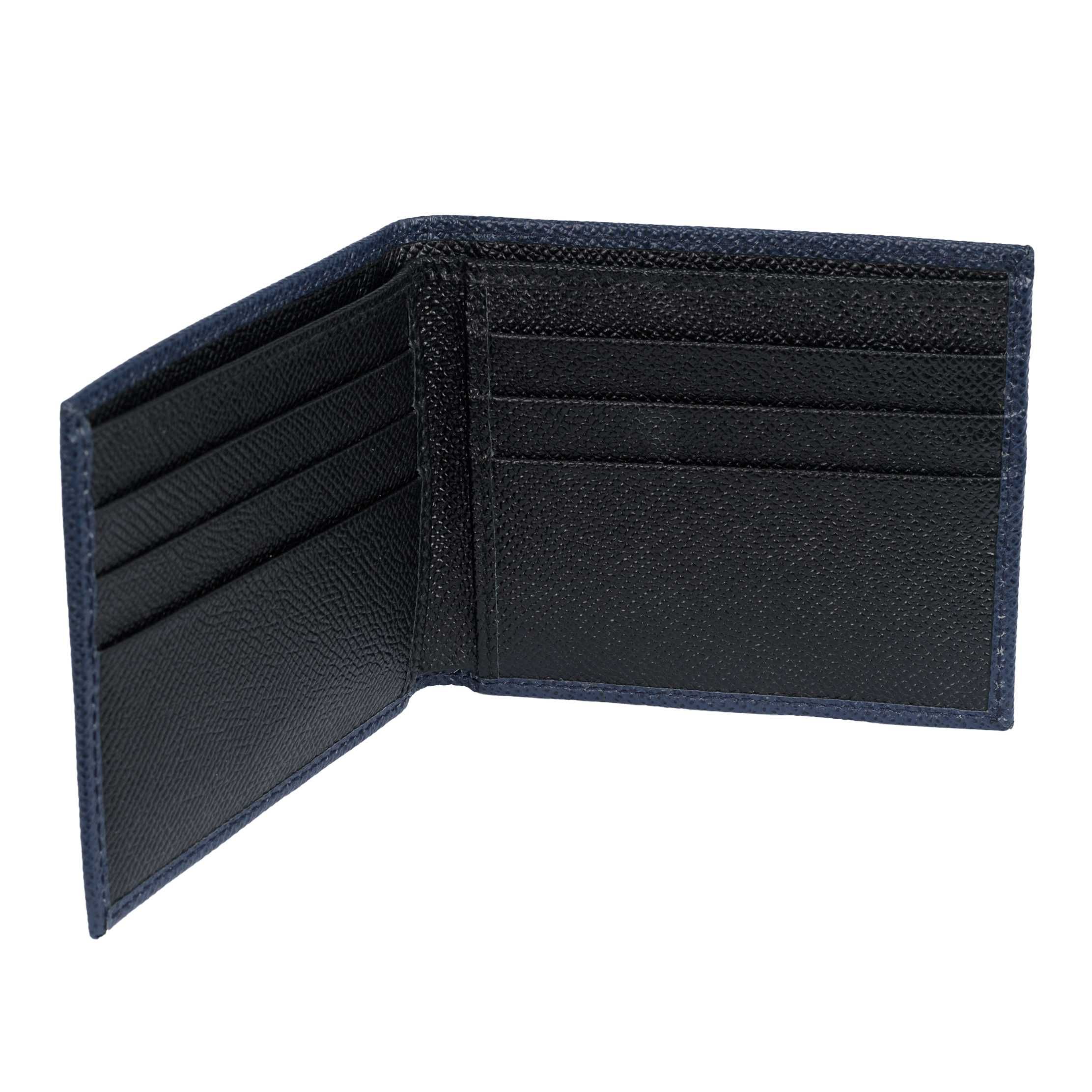 DOLCE&GABBANA luksusowy męski portfel bifold Blue/Black