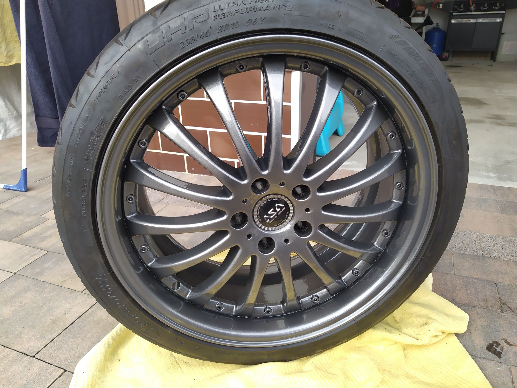 4 Felgi koła z oponami 19" 5x114.3 ET 30 J8 Mazda Kia Hyundai Ford Toy