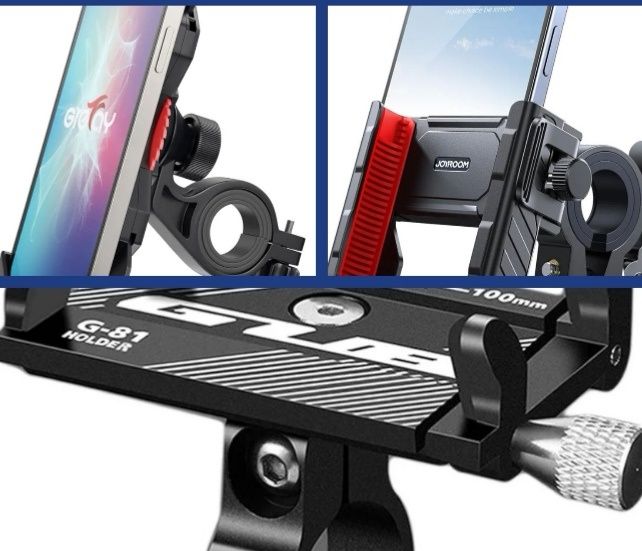 Suporte para telemóvel (bicicleta, trotinete, moto)