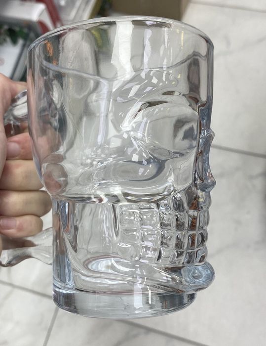 Кружка череп для напитков