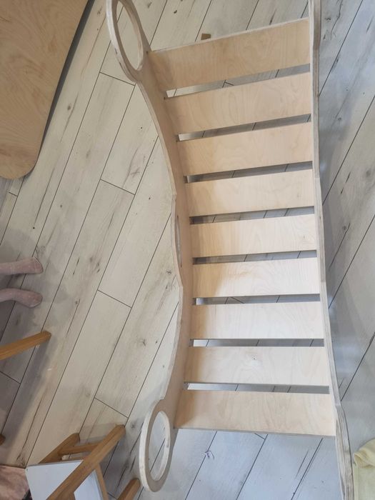 Bujak drewniany montessori zjeżdzalnia, blat