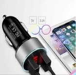 Зарядка для гаджетов авто USB 2*15W  5V=3A .Нова !