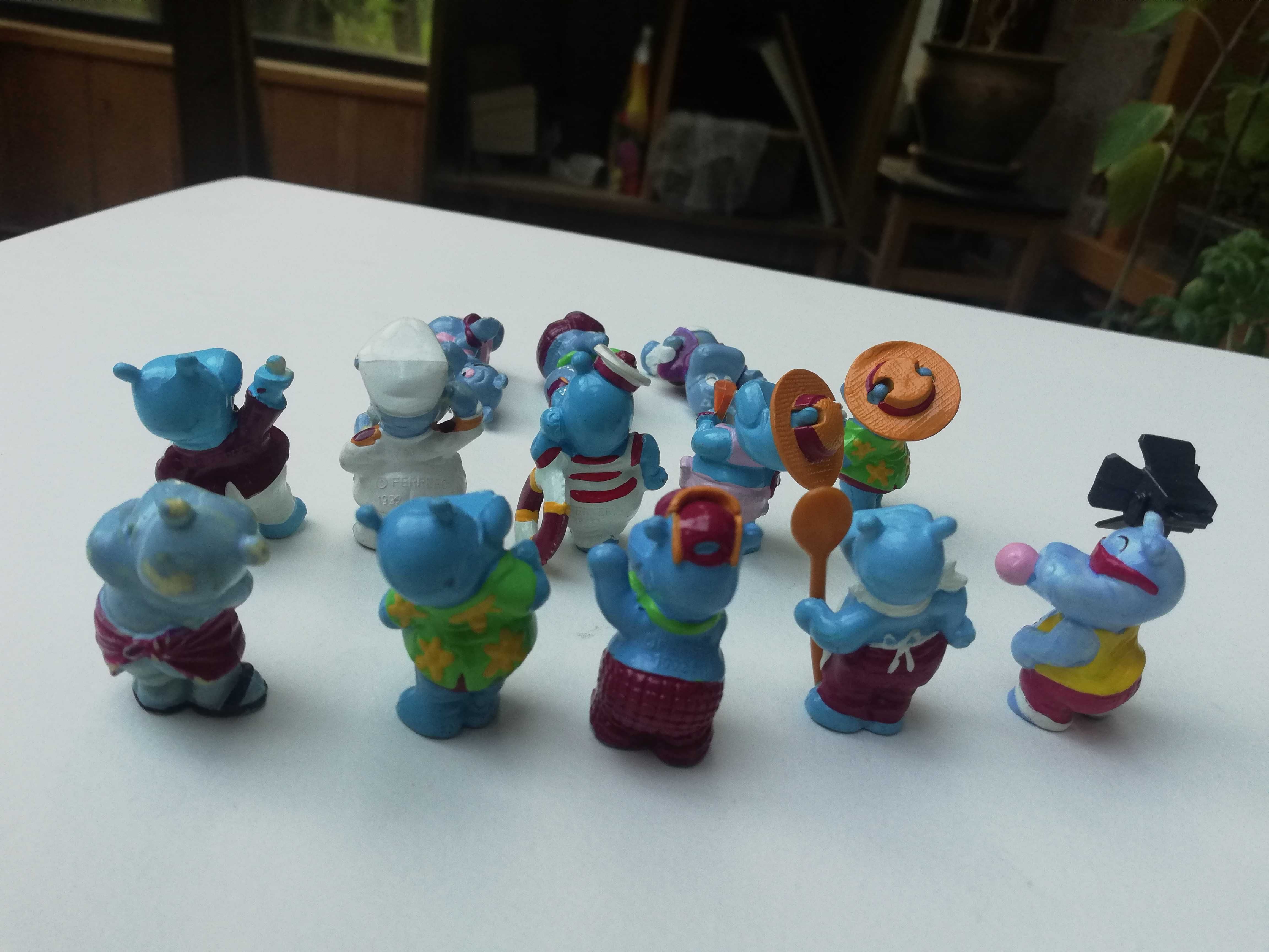 figurki zabawki kinder niespodzianka Hipcie na Statku Happy Hippos