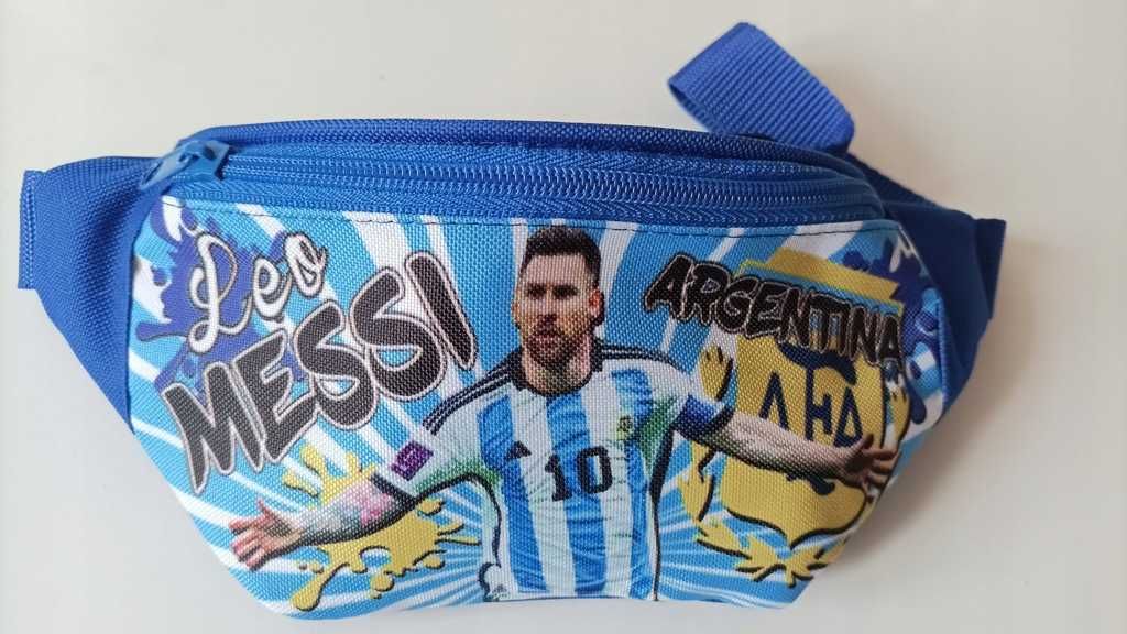 Lionel Leo Messi Argentyna saszetka nerka plus portfel Nowe komplety