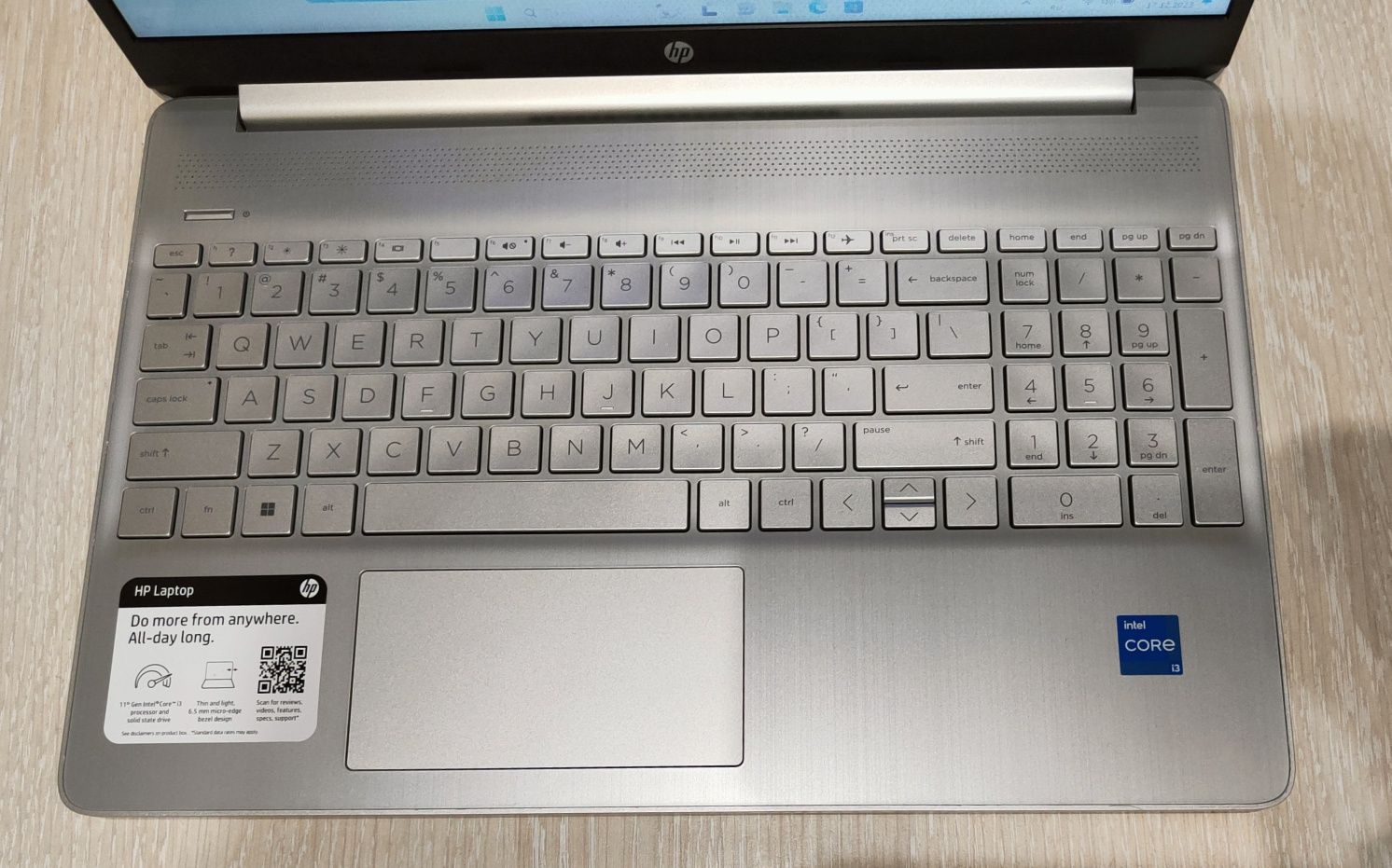 Ноутбук HP 15,6" IPS FHD, Core i3-1115G4, 8GB DDR4, 256Gb SSD