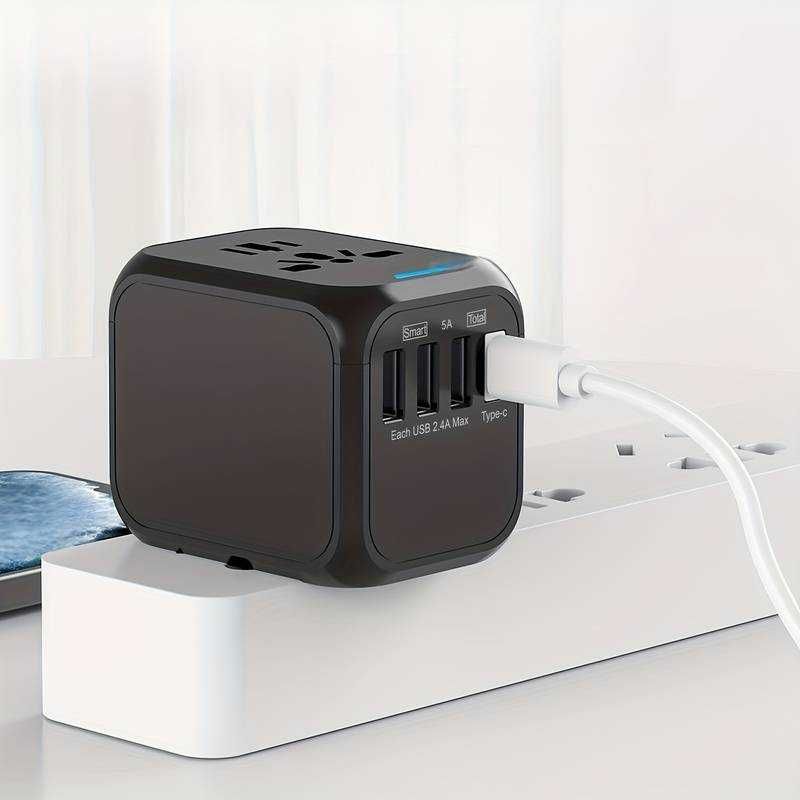 Adapter sieciowy Międzynarodowa przejściówka podróżna EU US AUS UK