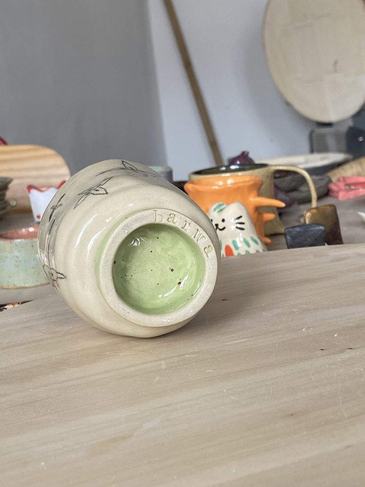 Ceramiczna czarka kubek handmade