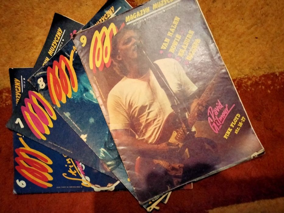 Zestaw 4 archiwalnych numerów Magazynu Muzycznego z 1989 roku 6,7,8,9.