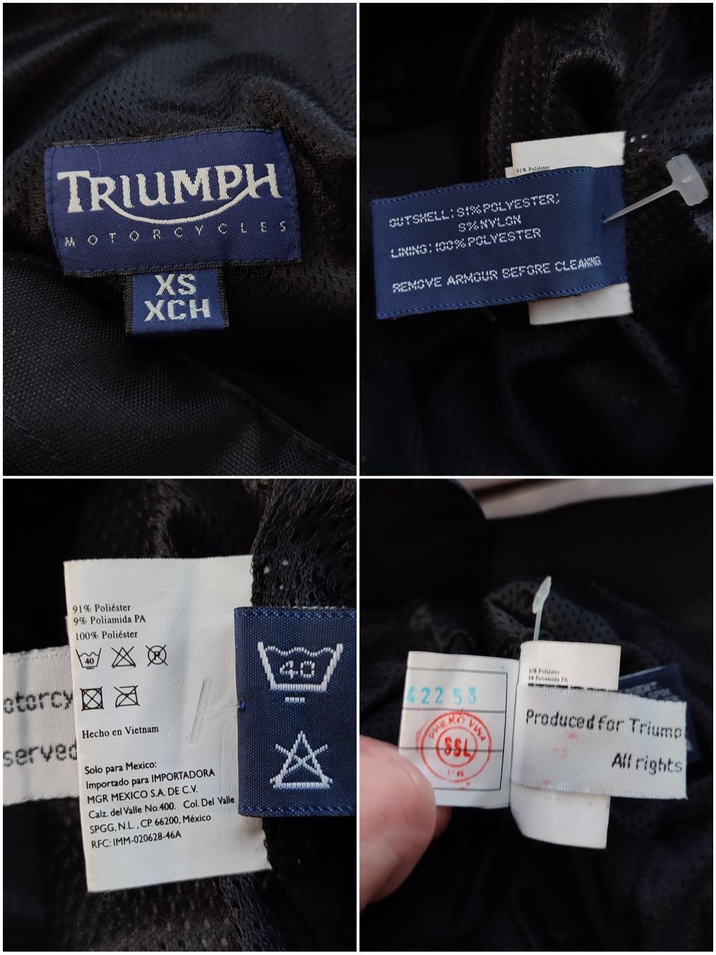 Женские мото штаны Triumph Acton Tri-Tex байкерские туристические