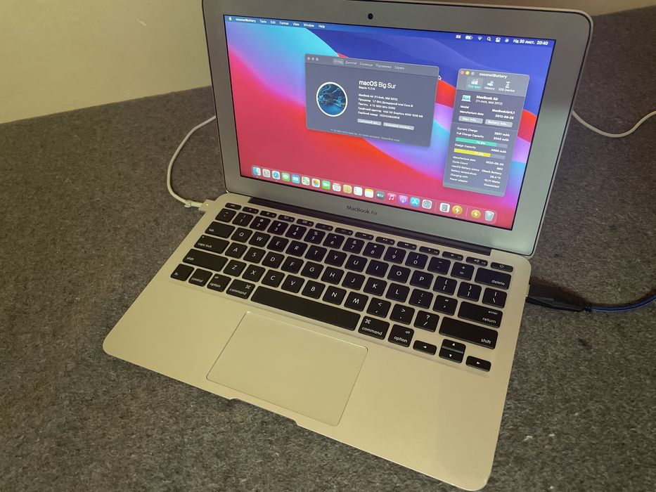 MacBook Air 11” 2012 64gb Без зарядного