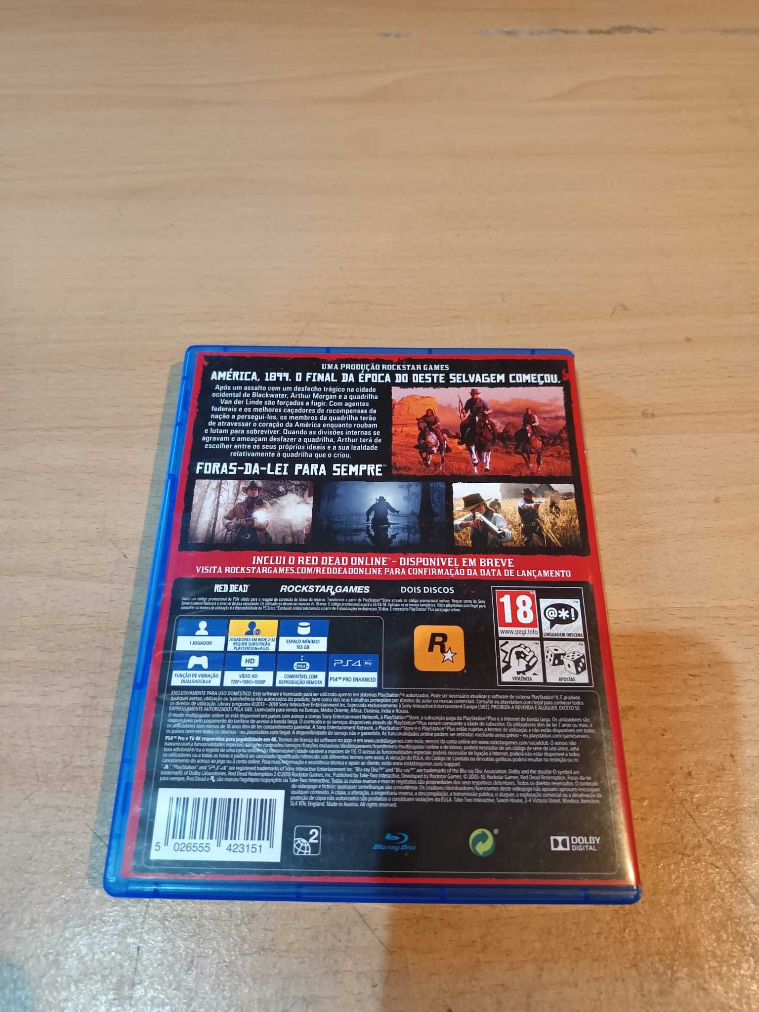 PS4 Slim     1 Comando + Red Dead Redemption 2 + Spider-Man 2018