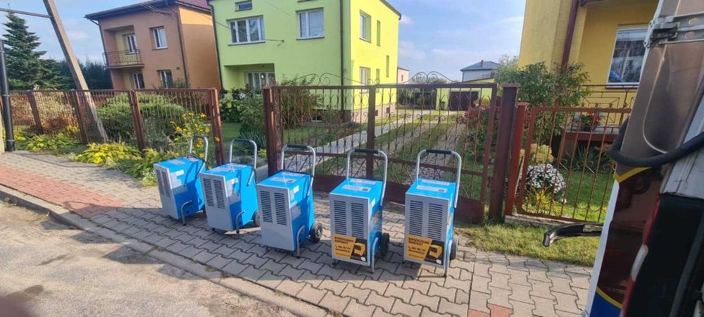 WYNAJEM Osuszacz powietrza Osuszanie po tynkach wylewkach zalaniu