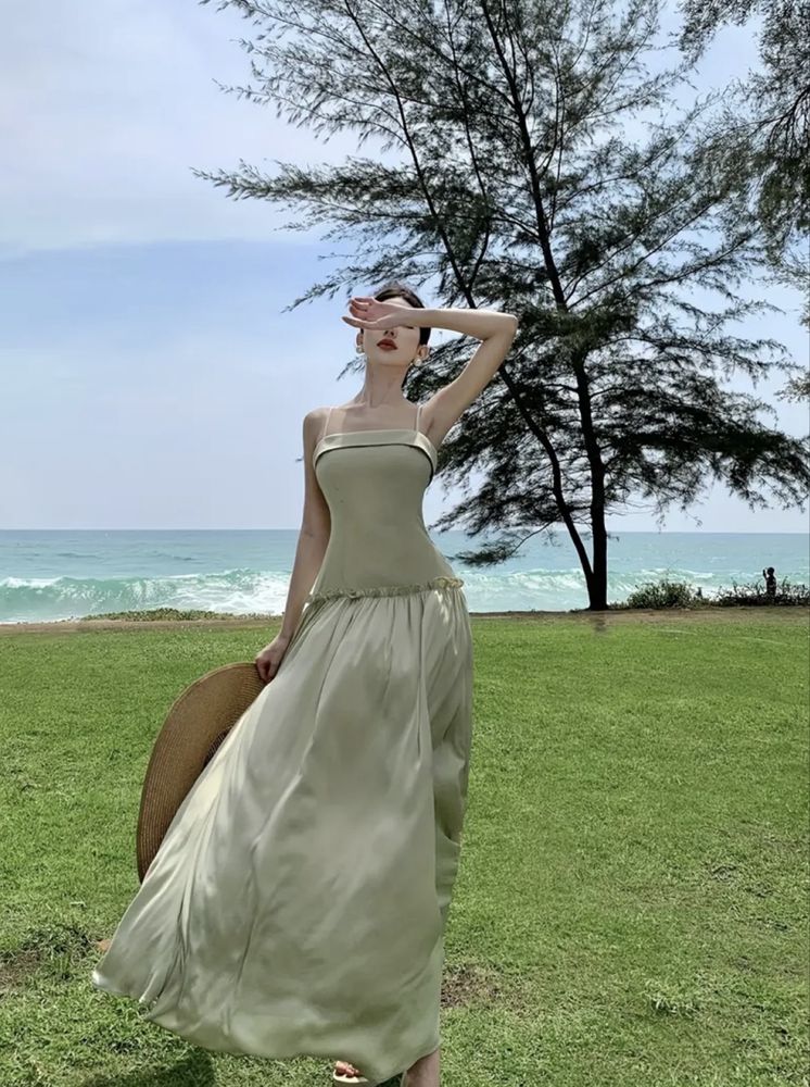 Vestido cor verde